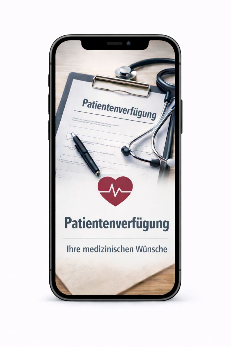 Patientenverfügung erstellen - medizinische Selbstbestimmung nach § 1827 BGB rechtssicher festlegen